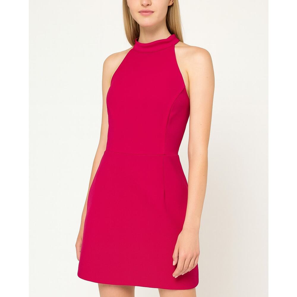 2/$30 NWT She + Sky Halter High Neck Mini Dress Pink Size M